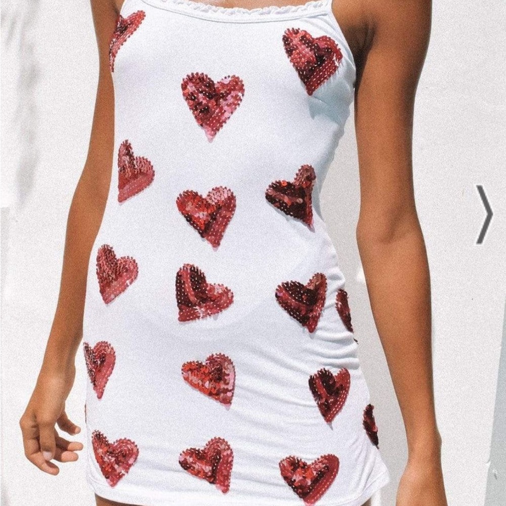 Sequin hearts dress